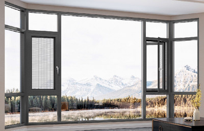 澳普利发全系统门窗搭配百叶窗 智能与美学的完美融合